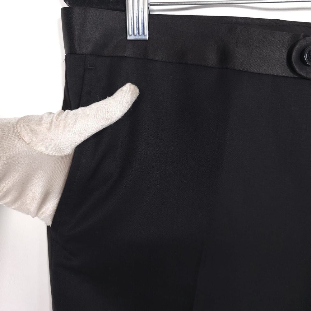 INDOCHINO NEW Black Dress Pants‎ Slim Fit Flat Front Size 34x36 - Picture 7 of 13